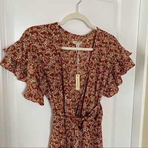 Max Studio High/Low Wrap Midi Dress